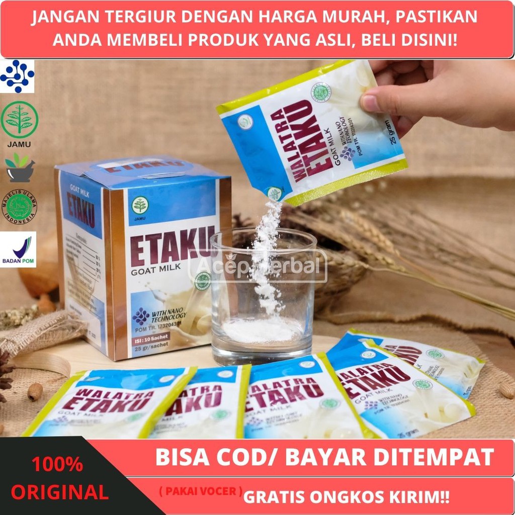 Susu Kambing Etawa Bubuk Walatra Etaku Original 10 Sachet Indonesia