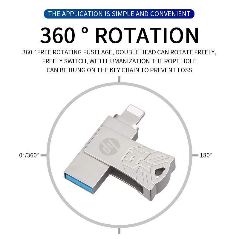 Hp Flash Drive Otg 2 in 1 Bentuk Pulpen Untuk iOS / iPhone / Laptop / Komputer PC