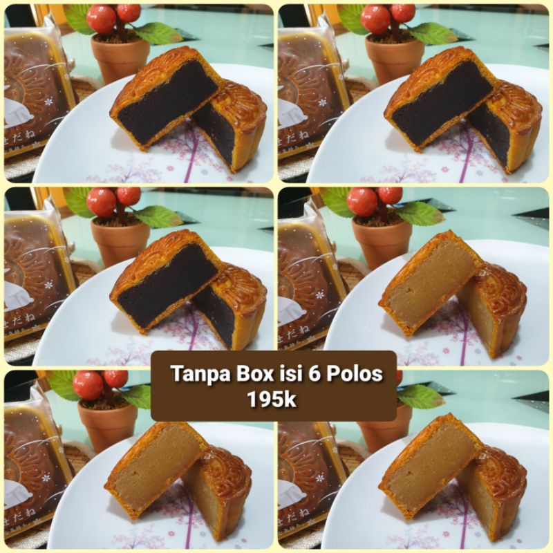 

Mooncake Polos isi 6 pcs