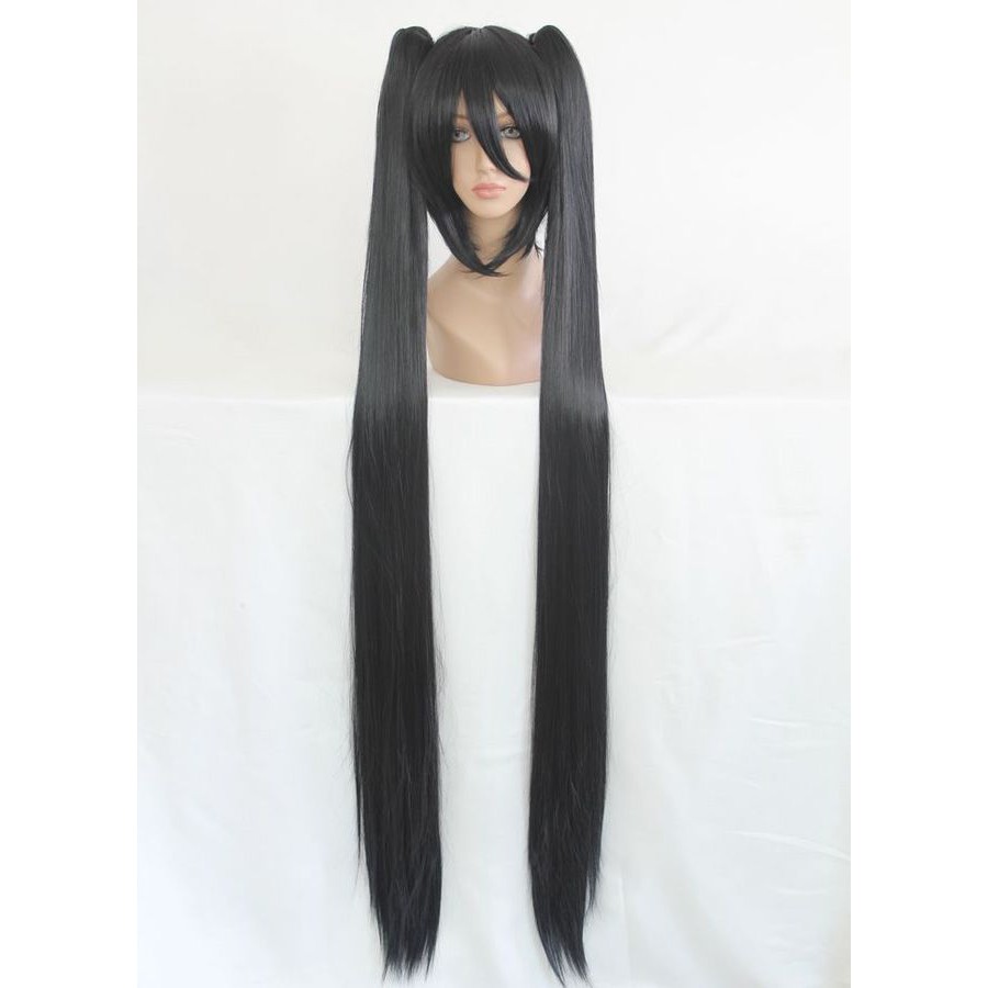 Wig MCoser Black / Hitam 130 cm 072B - Vocaloid - Zatsune Miku