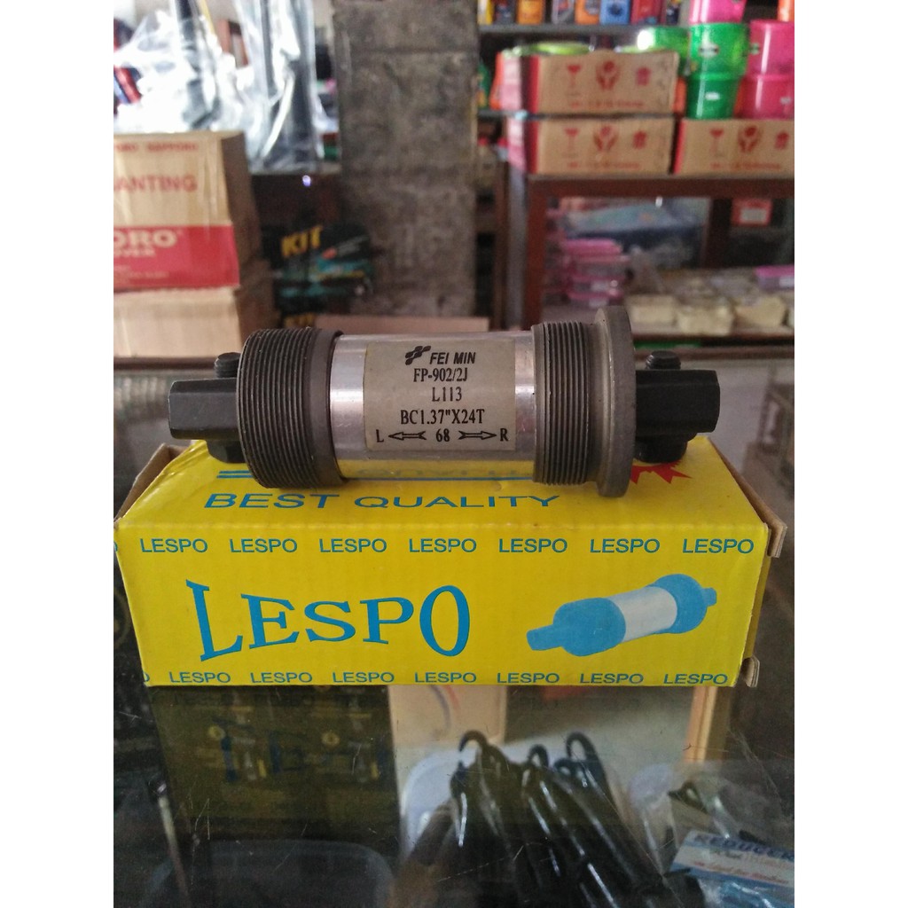 Bottom Bracket BB Sepeda Minion Mini Ukuran 113 mm LESPO