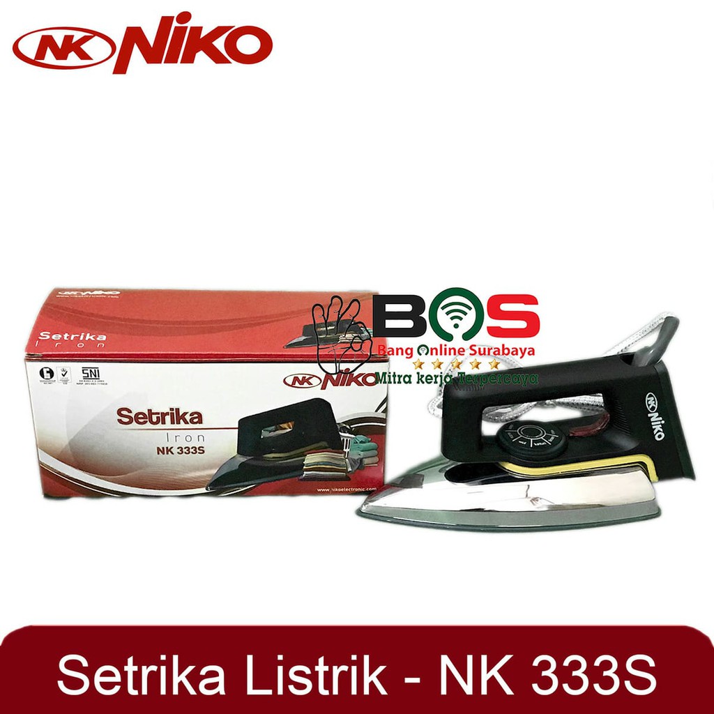 Setrika Listrik Niko NK-333S NK 333S NK333S Setrika Berkualitas dan Kuat