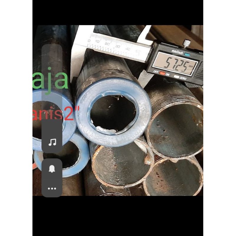 BESI PIPA GALVANIS 2inchi x 6meter / Besi Pipa Galvanis 2 inch