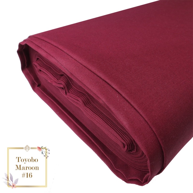 [PROMO!!] KAIN KATUN TOYOBO EXCLUSIVE ROYALMIX PREMIUM ORIGINAL PER-0.5M TERMURAH TOYOBO FODU FD ORI-Maroon