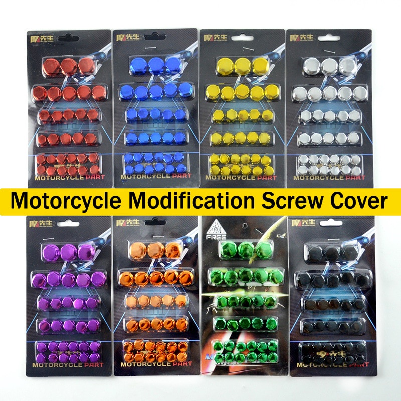 30 Pcs / Set Aksesoris Penutup Kepala Sekrup Untuk Modifikasi Sepeda Motor