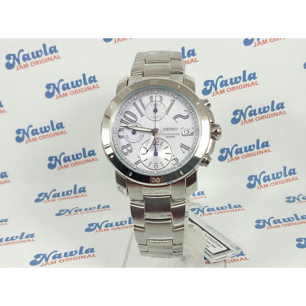 Seiko Ladies SNDZ73P1 Chrono Pearl Dial - Jam Tangan Wanita SNDZ73