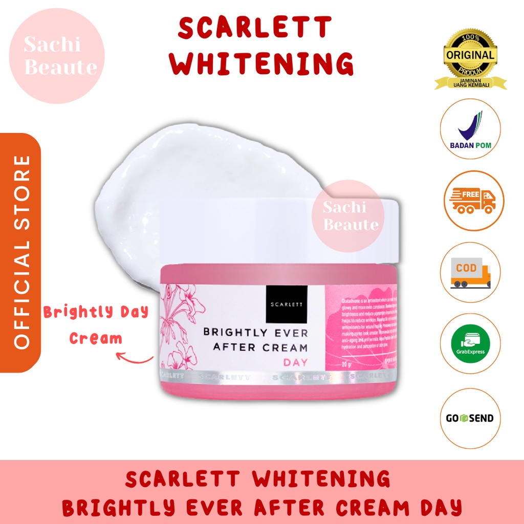 Scarlett Whitening Brightly Ever After Day Cream Sachi Beaute