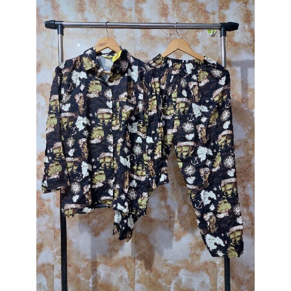 [BISA COD] TSC SET PP KEMEJA RAYON PREMIUM BY AGNES