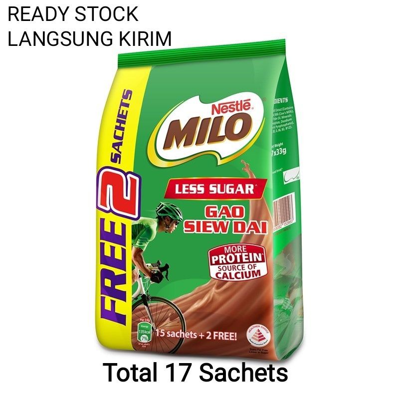 

Milo ACTIVGO Gao Siew Dai 17X33G (Free 2S Promo Pack)