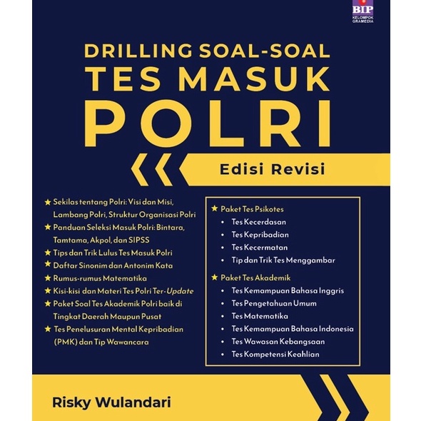 Gramedia Yogya - Buku Drilling Soal-Soal Tes Masuk Polri Edisi Revisi Cover 2022