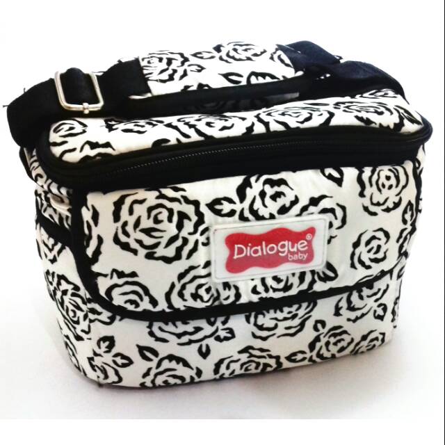 TAS ASI DIALOGUE BABY BUNGA MAWAR ITEM PUTIH-DGT 7122