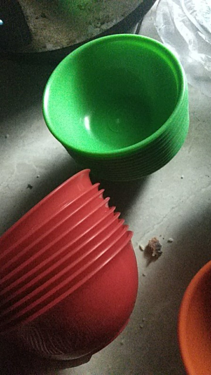 Mangkok Plastik Uk. M Isi 12 Pcs / Mangkok Sayur / Mangkok Sambal