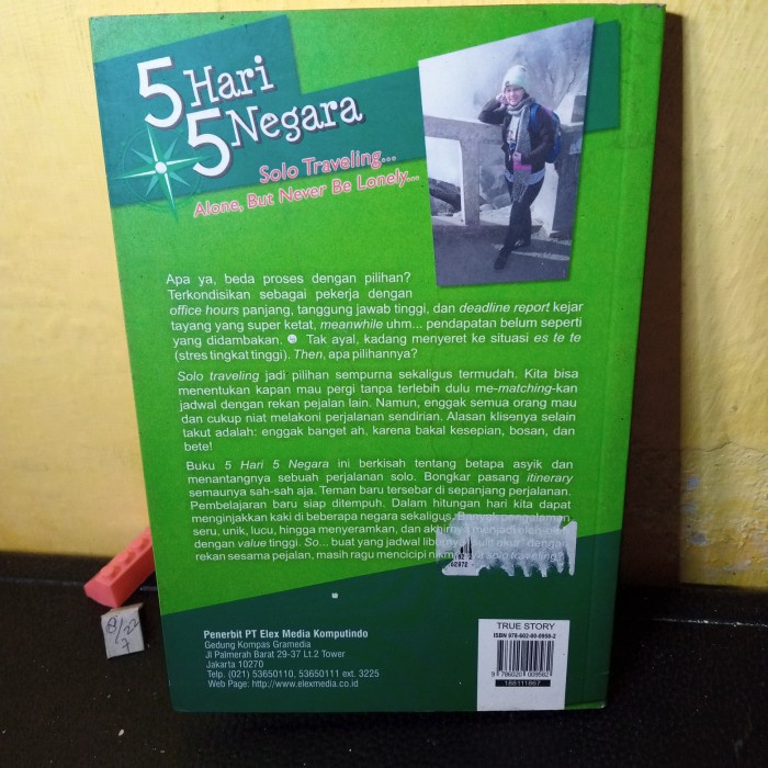 buku true story travelling 5 hari 5 negara 184 hal