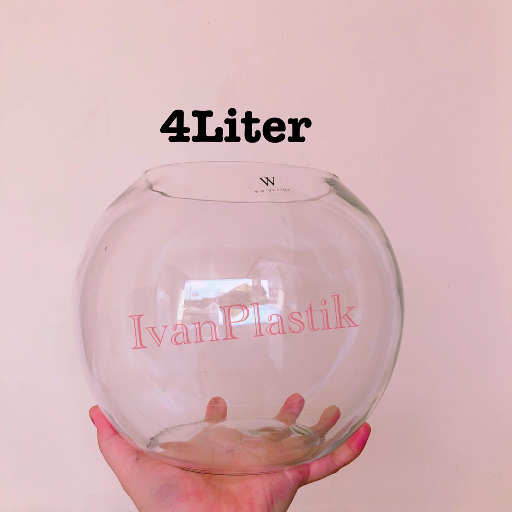 AQUARIUM BULAT DLX 4 LITER LUNA