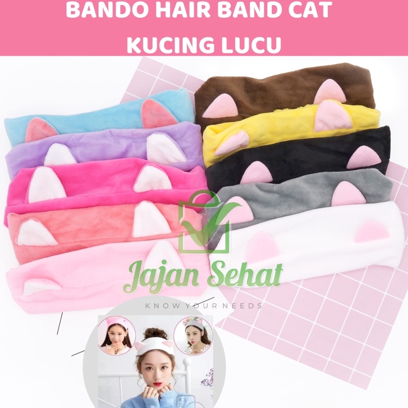 Bando Hair Band Cat Kucing Lucu