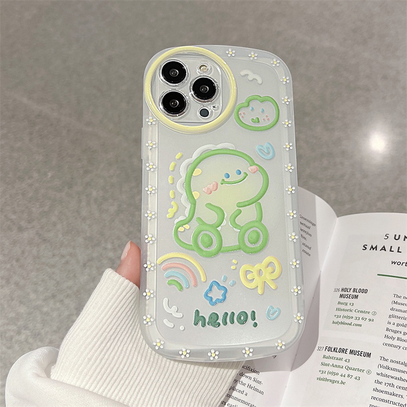 Casing Softcase Huawei Y9 Prime 2019 Nova 10 9 8 7i 7 Se Pro Nova 5T Y7P Y6P Y9s Mate 40 30 Pro P40 P30 Pro Motif Dinosaurus Lucu