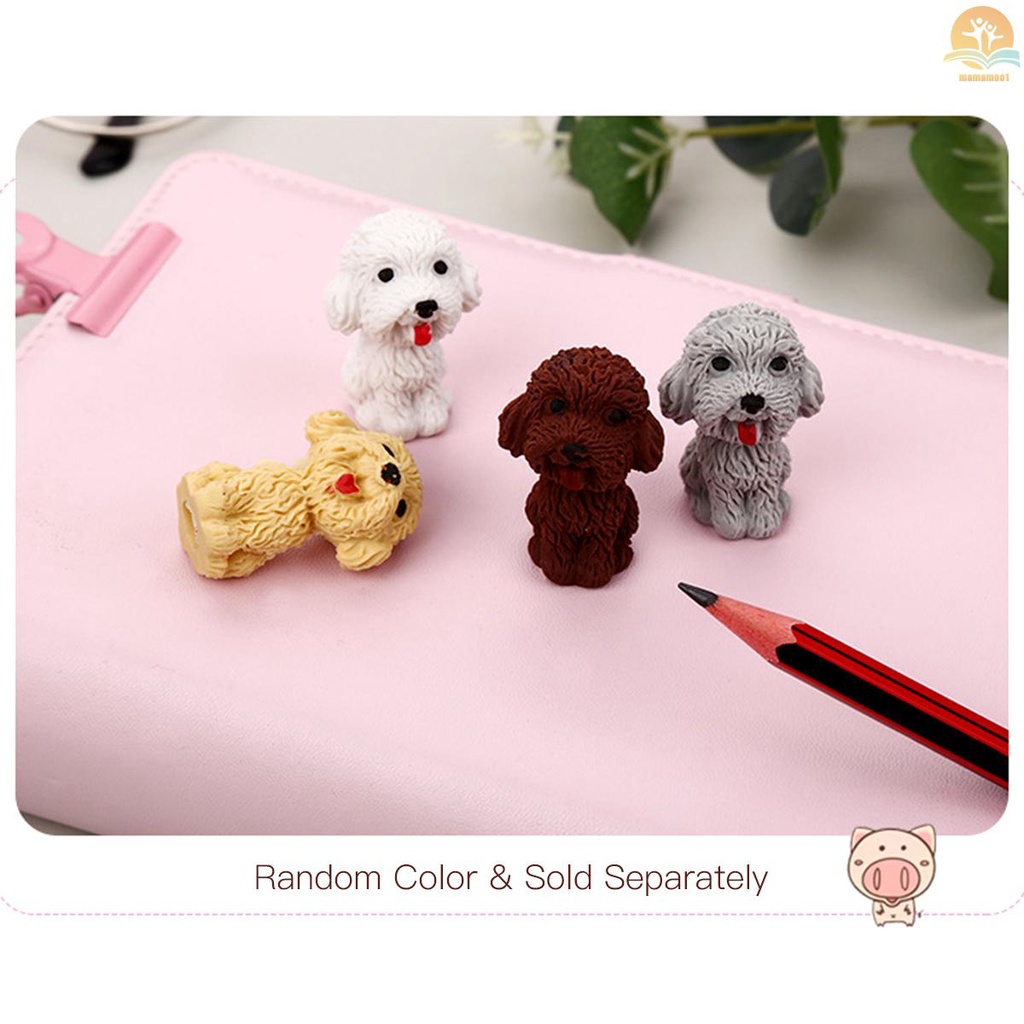 1pc Creative Kids Eraser Cartoon Animal Dog Eraser Random Color &amp; Individual Delivery for Kids Students School Office