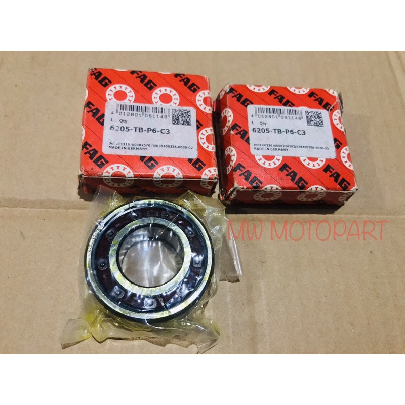 bearing 6205 FAG TBP6 C3 high speed keramik klaher crankshaft kruk as force1 f1zr
