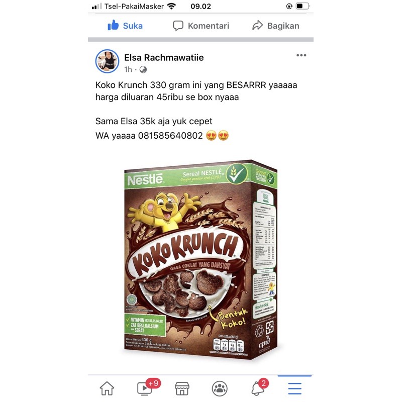 

KOKO KRUNCH 330Gram MURAH