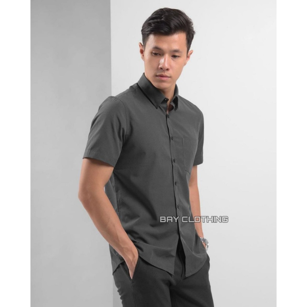 YANG LAGI HITS DICARI GAN Termurah Xman James Man Kemeja Pria Cowo Kantor Kasual Formal Lengan I.625