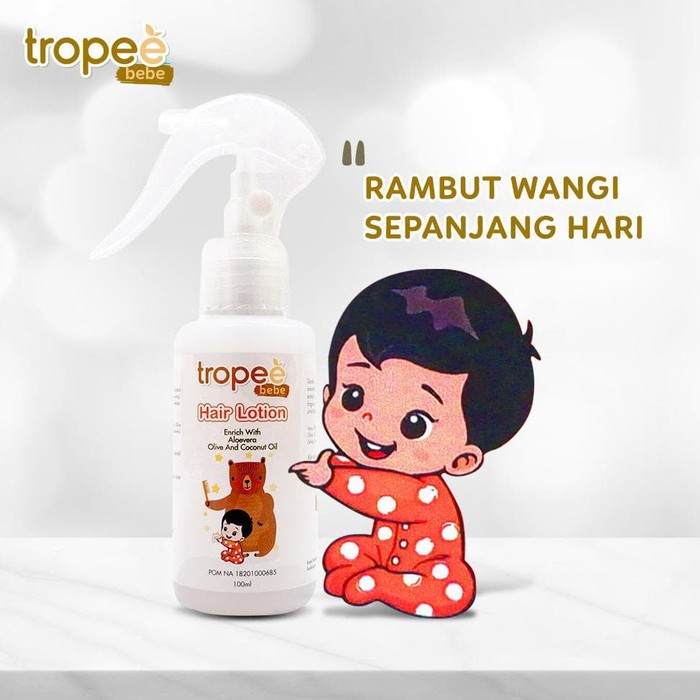 Tropee Bebe Hair Lotion Enrich with aloe vera olive and coconut oil 100 ml / ULTIMATE HAIR CARE 30ML - Lotion Rambut (Hair Lotion) 100ml 250ml / HAIR LOTION WINTER 100 ML