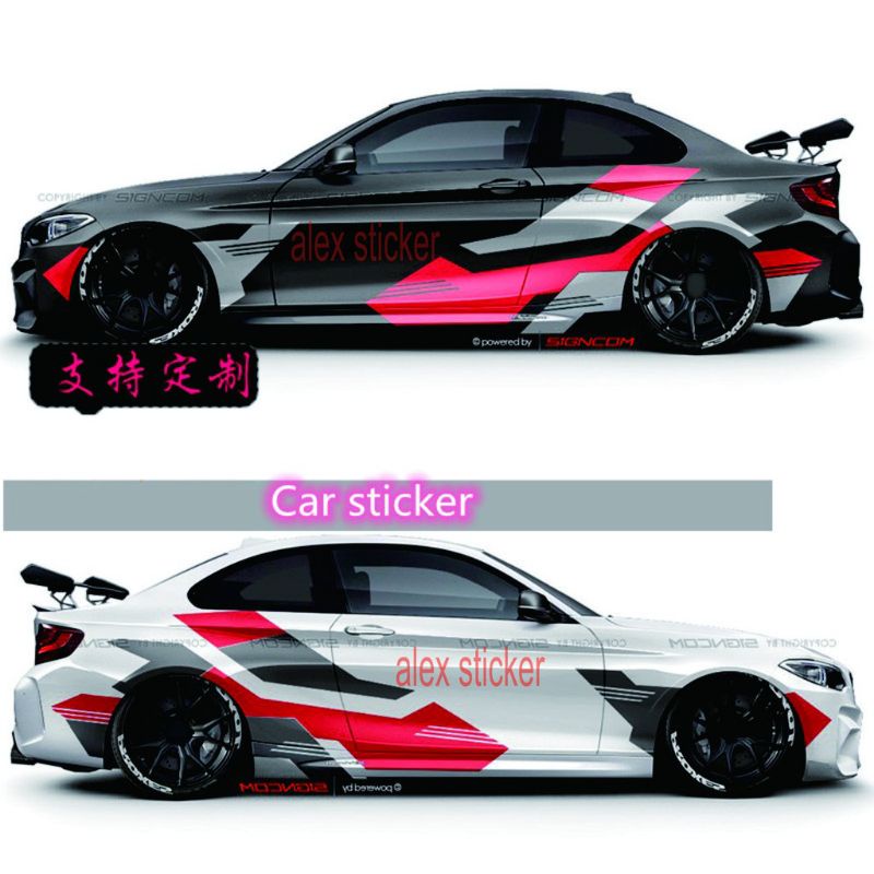 sticker cutting terkeren stiker mobil sedan Vios limo Civic Corolla all tipe mobil