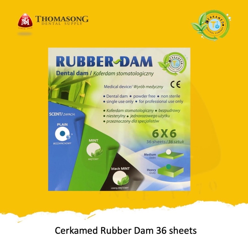 

Csrkamed Rubber Dam 36 sheets