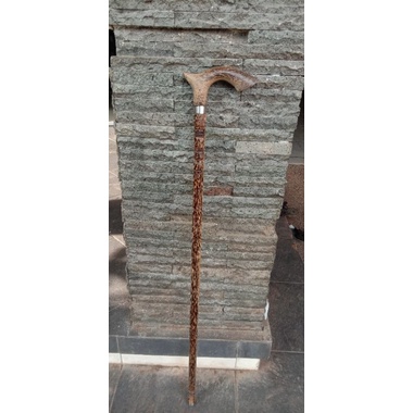 TONGKAT JALAN KAYU GALIH LIWUNG HITAM ASLI/TONGKAT KAYU LIWUNG MACAN ALAMI