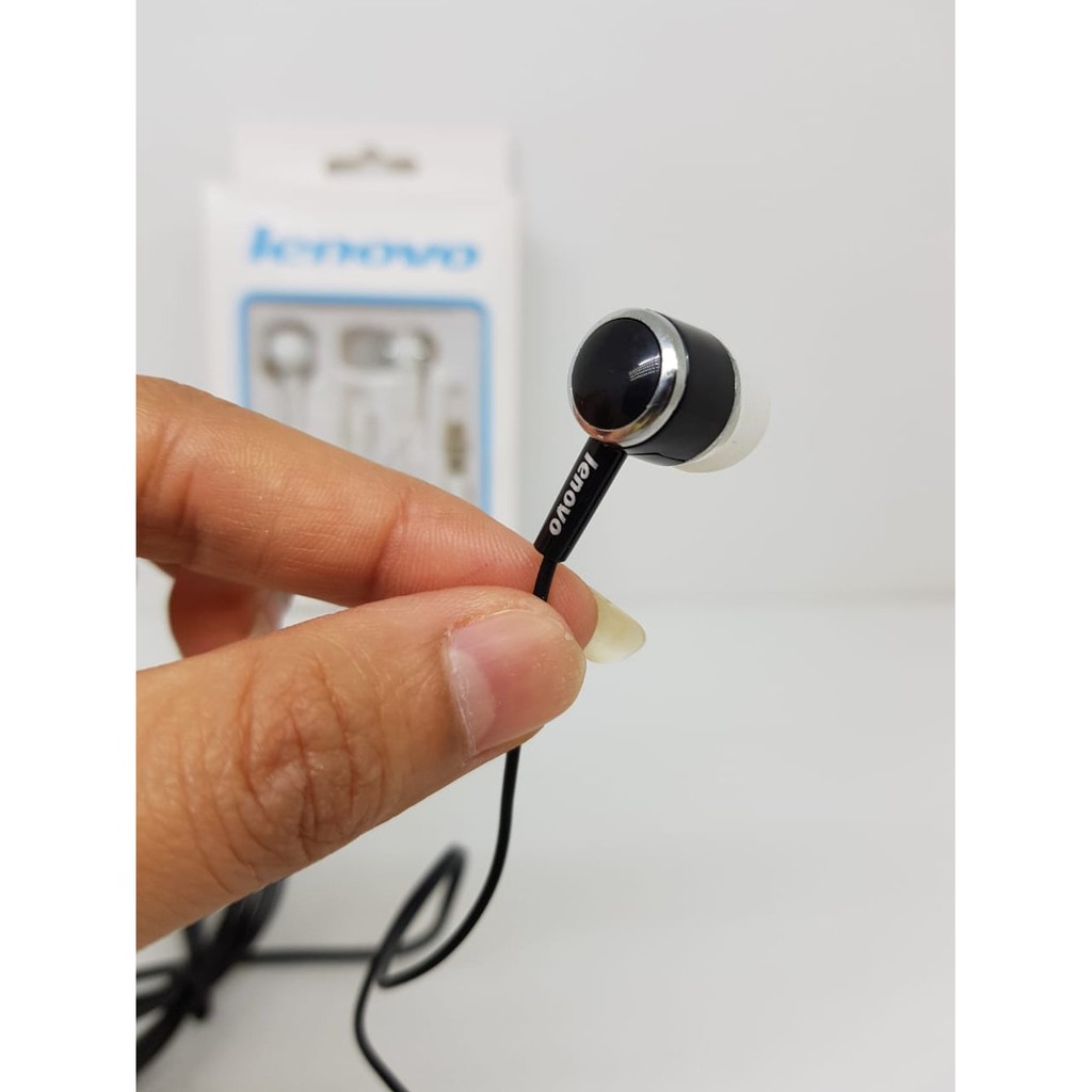 Headset LENOVO Handsfree LENOVO BIASA Earphone in Ear Bud Headphone Ear Set Universal 3.5mm MURAH