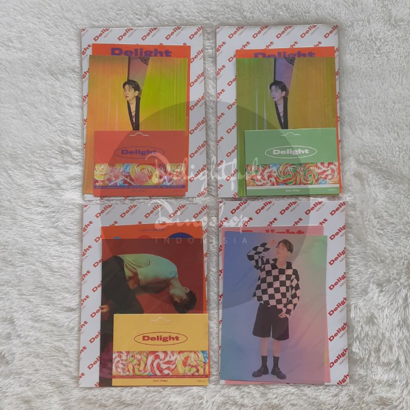(READY STOCK) EXO BAEKHYUN 2ND SOLO ALBUM DELIGHT CANDY HOLOGRAM POSTCARD STICKER MESSAGE CARD CHEMI