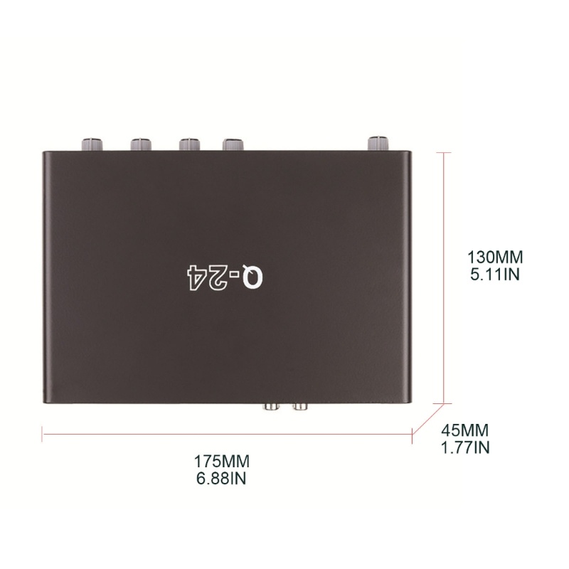 Soundcard Eksternal Usb 2.0 Monitor 2 &quot;4-Out Untuk Siaran Langsung