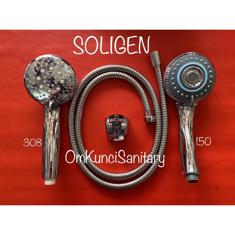 Hand Shower Soligen Hand Shower Bulat Chrome Kilap Shower Mandi Soligen Tipe 150 308