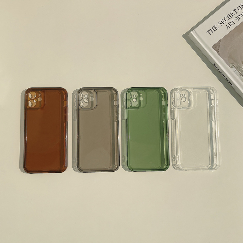 Soft case Silikon TPU Desain Simpel Untuk iPhone 11 7P 12 Mini 11 Pro Max X Xr Xs Max 7 8 Plus Se 2020 12 Pro Max 12 Mini