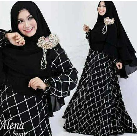 Gamis Modern Alena Kotak Syari Gamis Syari Cantik