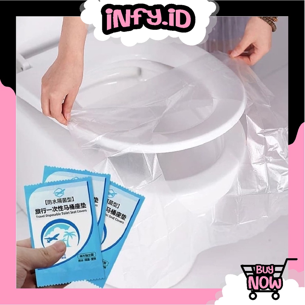 INFY - R701 Alas Duduk Kloset Toilet Plastik Travel Toilet Seat Cover Disposable