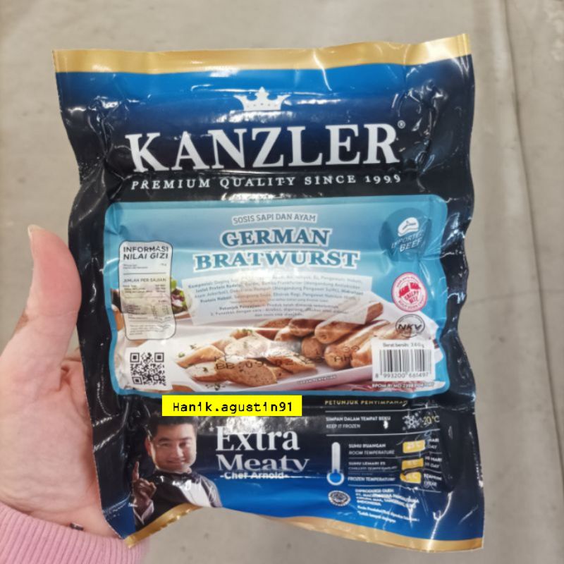 

Kanzler German Bratwurst 360gr