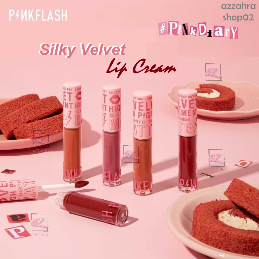 PINKFLASH Silky Velvet Lip Cream | Lipcream | Lipstick | PinkDiary Pink Flash