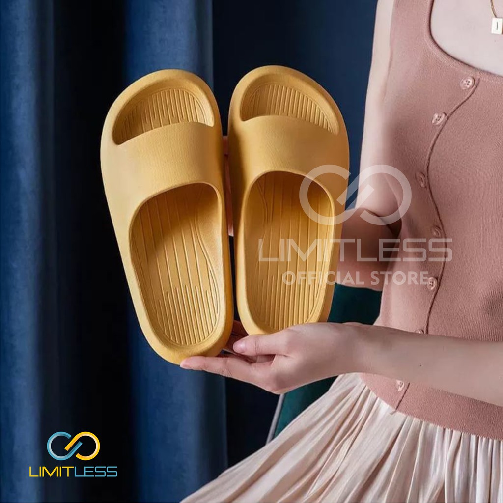 Sandal Wanita Limitless Sendal Cewek Selop Korea EVA Sandal Rumah Wanita Terbaru  Slip On Lucu Empuk