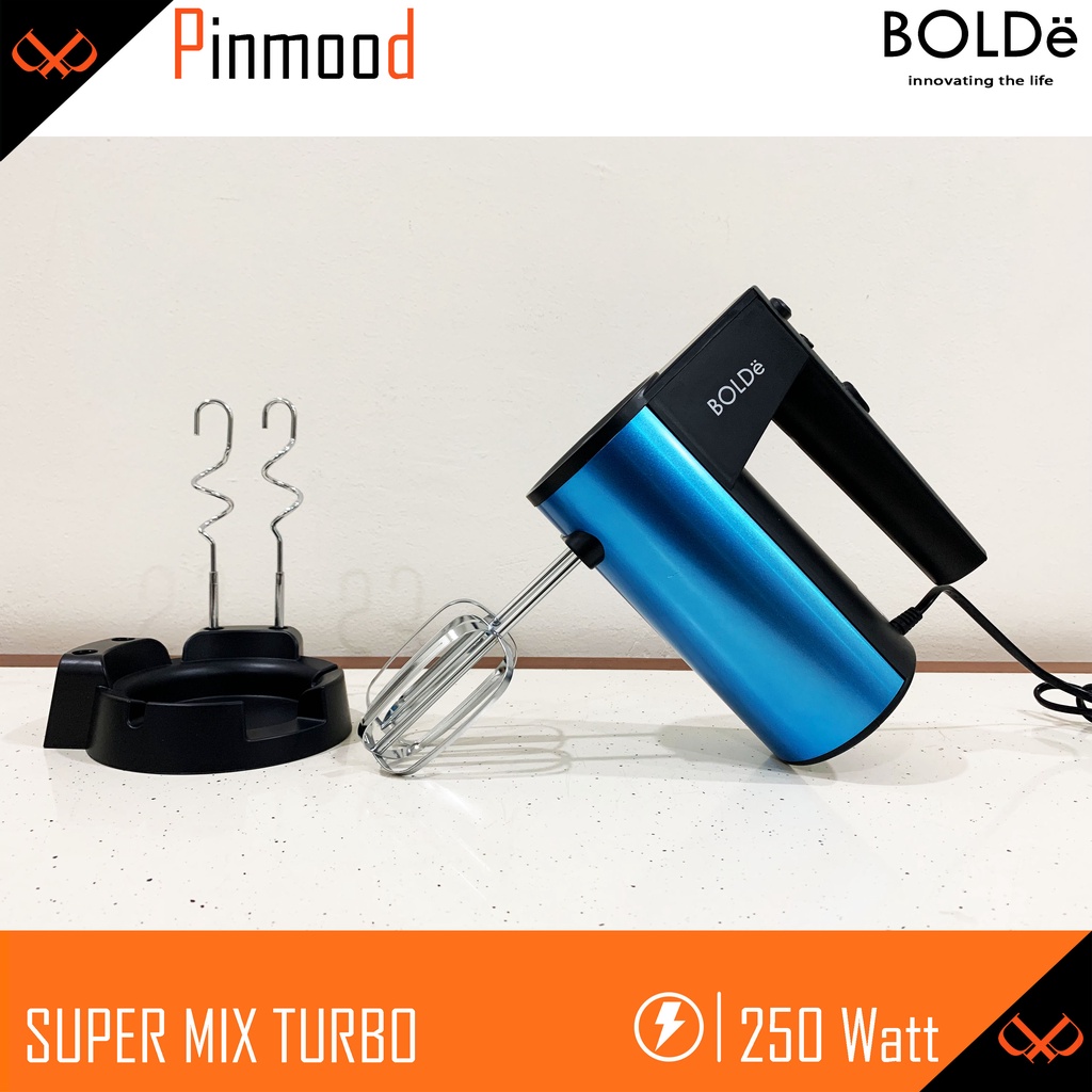 BOLDE SUPER MIX TURBO HAND MIXER ADONAN KUE ROTI TELUR / PENGADUK TANGAN MURAH GARANSI RESMI 1 TAHUN