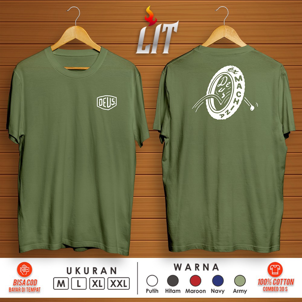 Kaos Baju Deus Ex Machina Bali Canggu Japan Motorcycles Custom Premium0