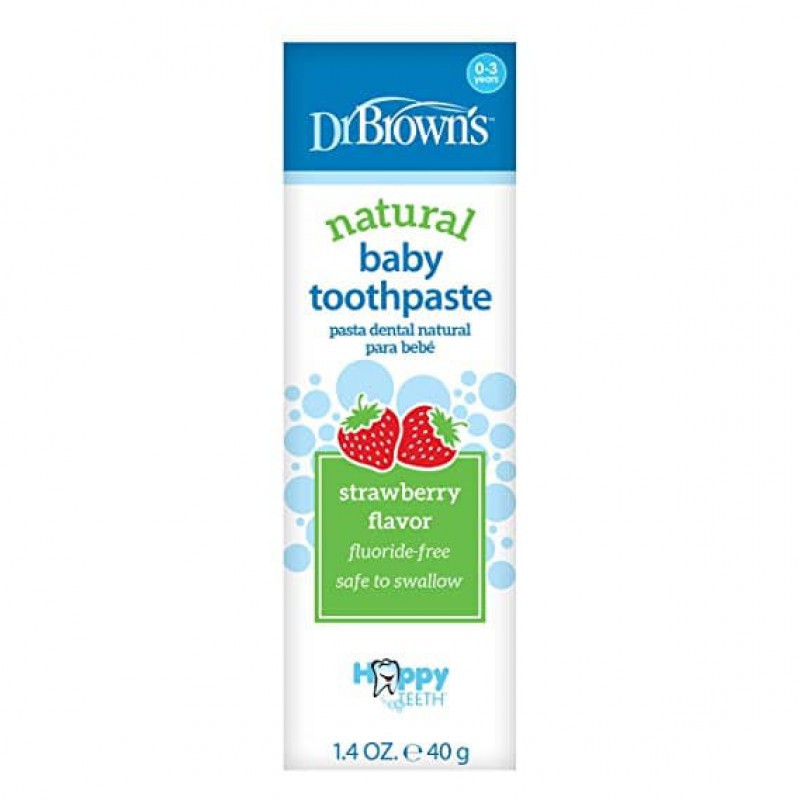 Dr.Brown’s Natural Baby Toothpaste Pasta Gigi Anak 0-3Y - Strawberry / Pear Apple