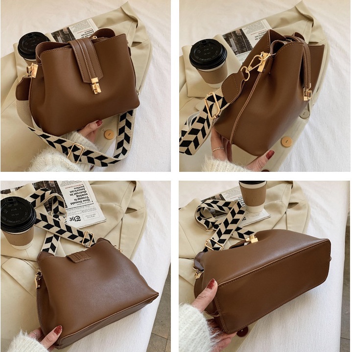 TFT AX200235 92893 AX893 T32 B2150 C0932 R6549 BQ3150 (2PC BISA 1KG) TAS SELEMPANG IMPORT BUCKET WANITA TERBARU TAS READY BLACK BROWN COFFEE