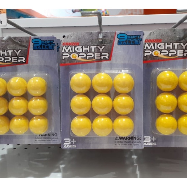 Refil mighty popper / unicorn / trex / popper peluru soft ball common