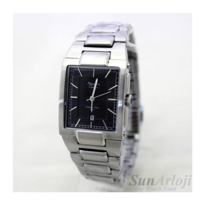 JAM TANGAN WANITA ALEXANDRE CHRISTIE AC 8340 SILVER BLACK