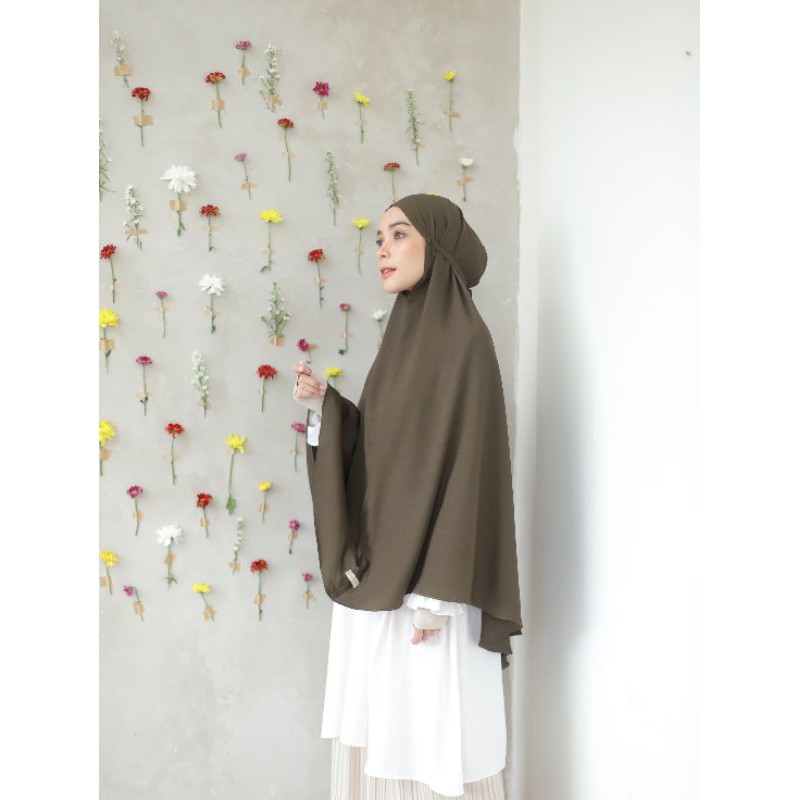 Ninestuff Hijab | Bergo Maryam Jumbo Wollycrepe