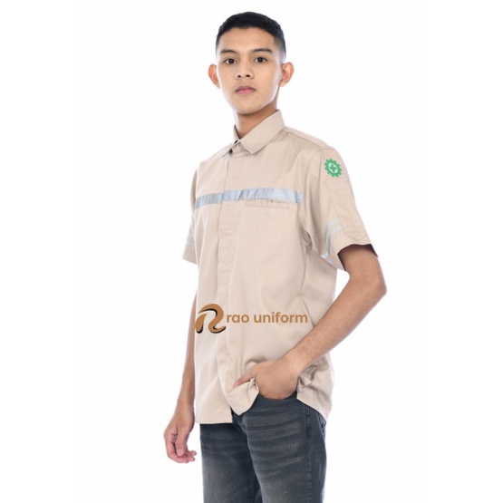 Atasan wearpack tangan panjang pendek#baju safety custom bordir#kemeja wearpack#baju seragam tambang tambah bordir