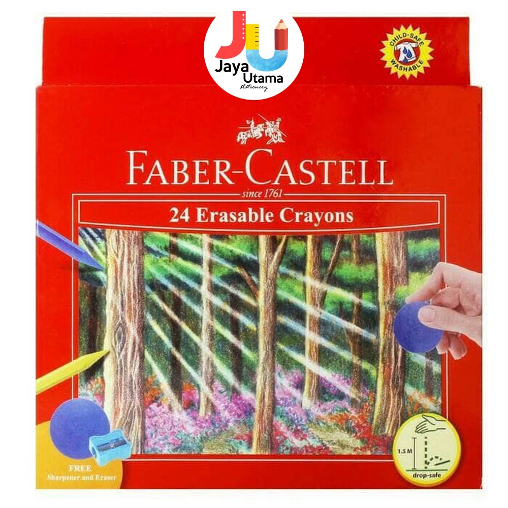 

Faber Castell Erasable Crayon Hapus 24 Warna