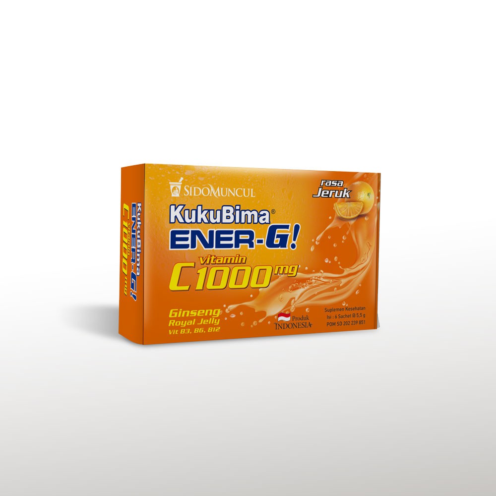 Kuku Bima Ener-G Vit C1000 Jeruk 3x6's - Minuman Berenergi Vitamin