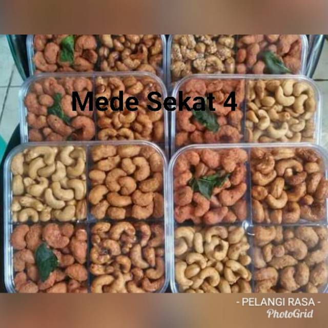 

Kacang mede sekat 4 berat kurang lebih 800 gram