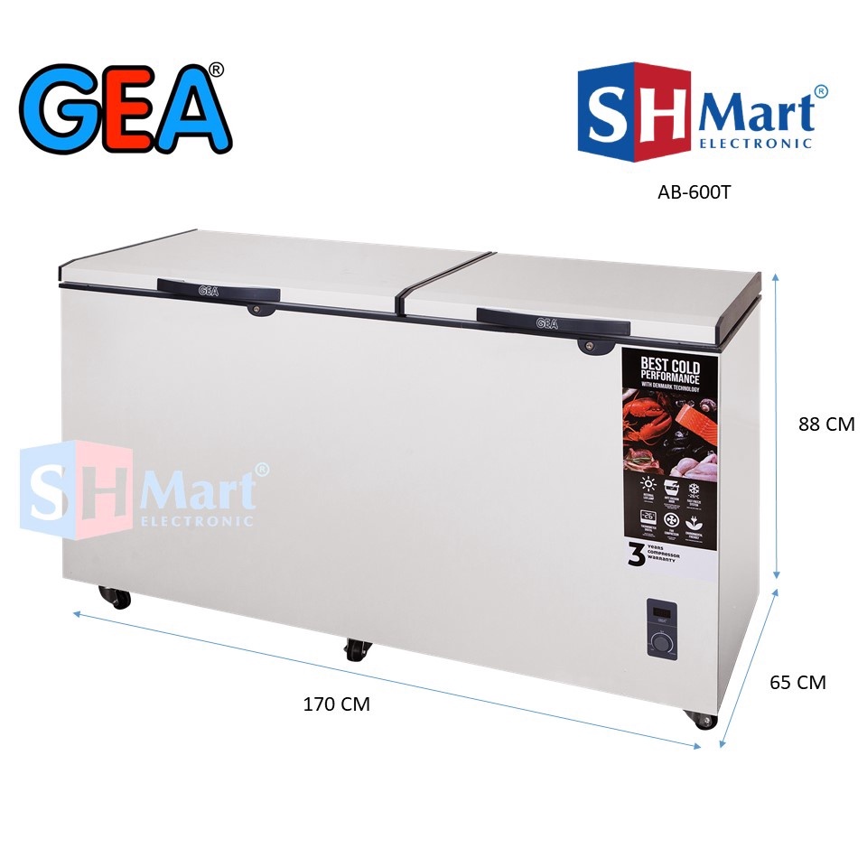 Jual GEA CHEST FREEZER 2 PINTU 600 LITER AB600TX (MEDAN) Shopee